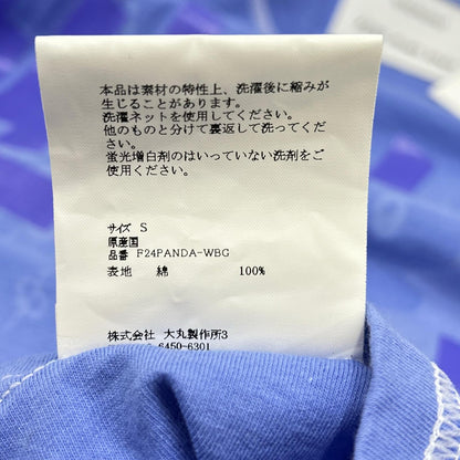 OVERCOAT 大衣 F24PANDA-WBG 蓝色信息印花T恤上衣