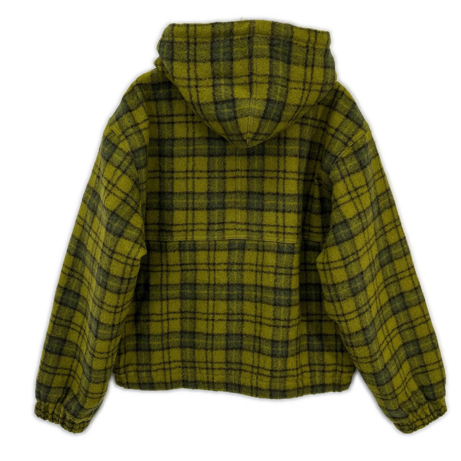 24AW 115811 绿色 格纹 羊毛格纹工装夹克 M 男士