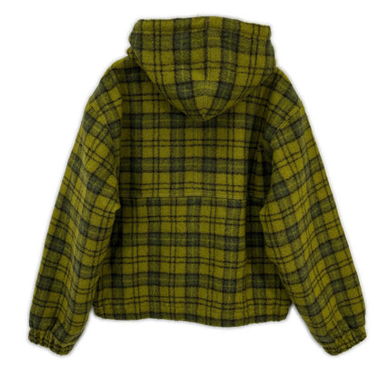 24AW 115811 绿色 格纹 羊毛格纹工装夹克 M 男士