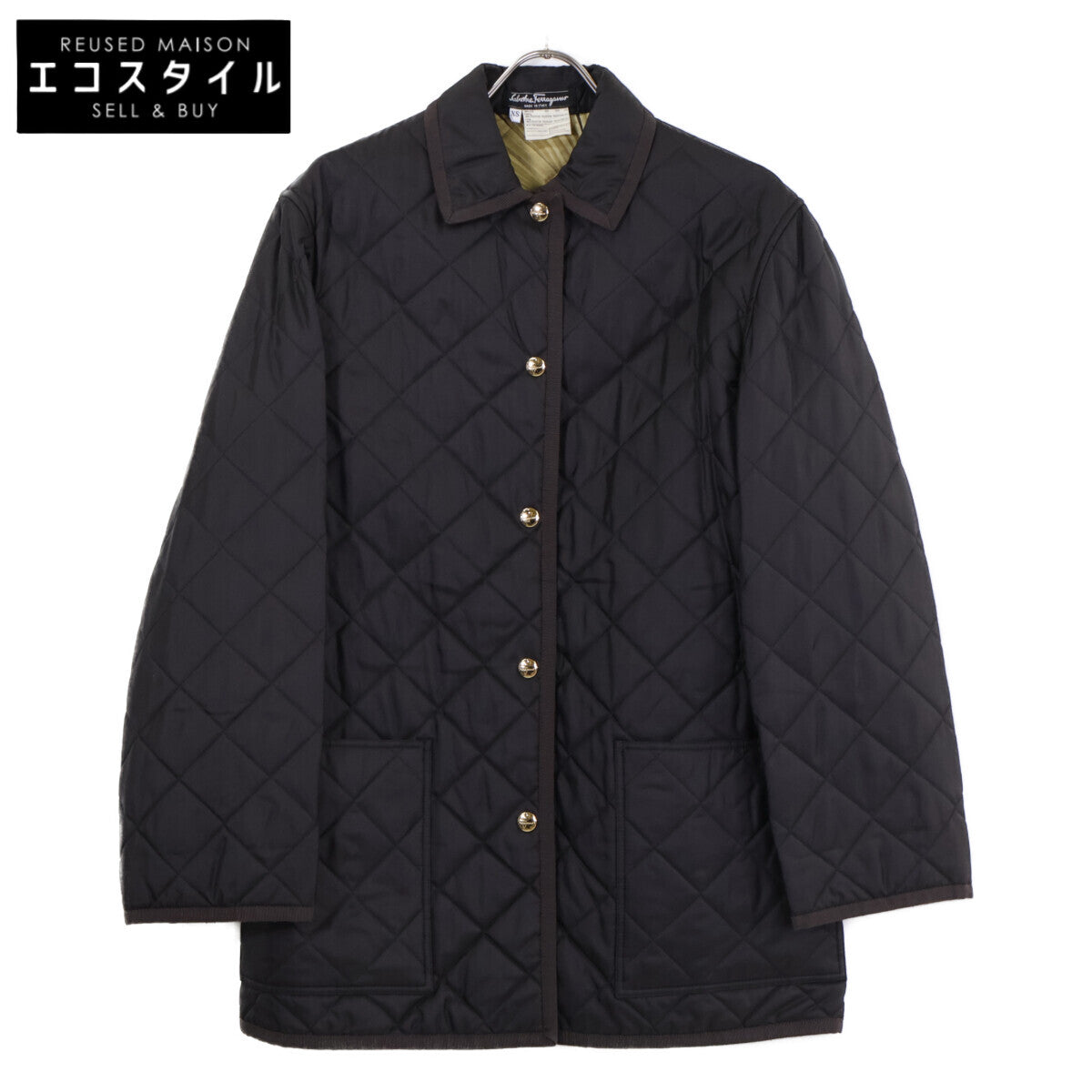 Salvatore Ferragamo 136180843 Silk Quilted Jacket
