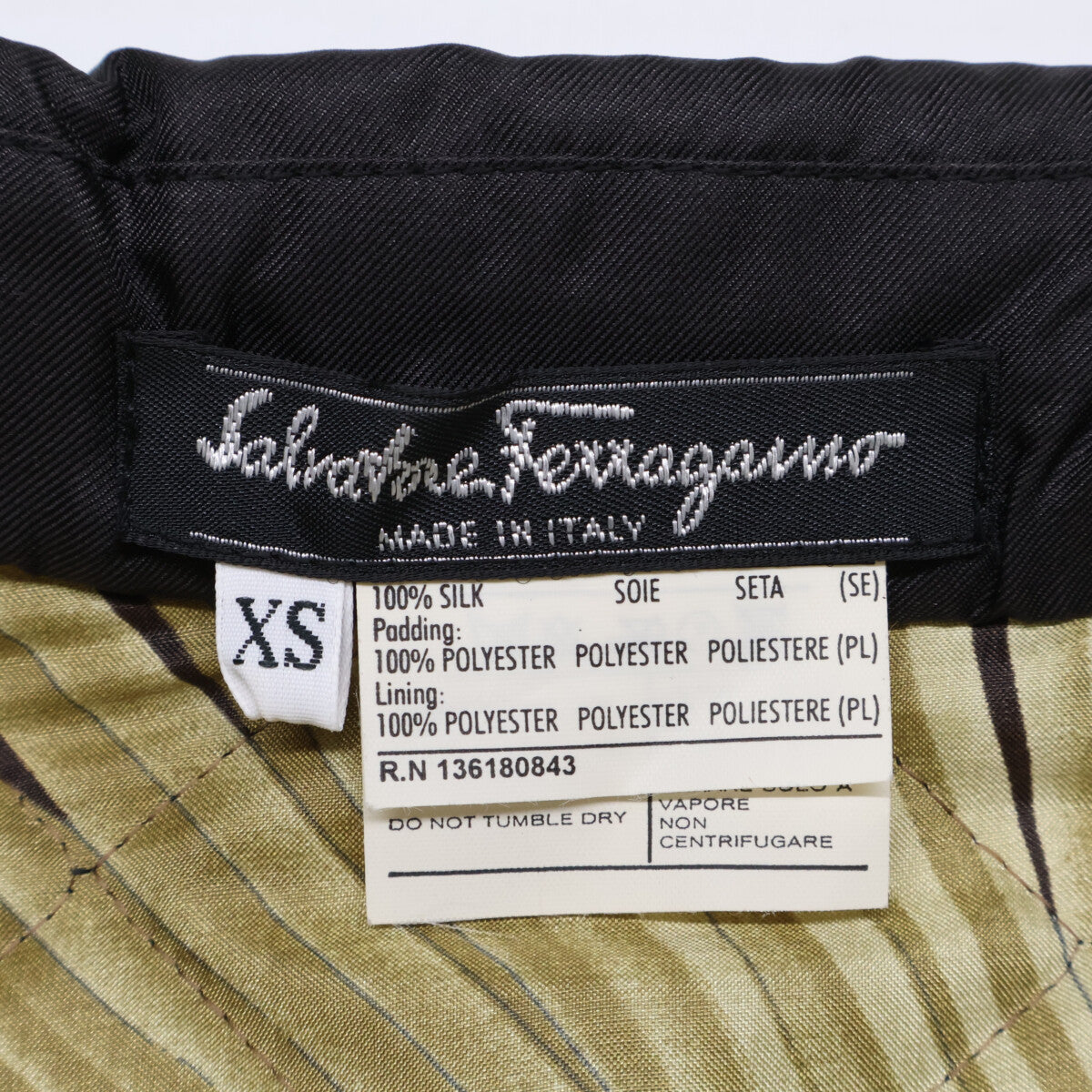 Salvatore Ferragamo 136180843 Silk Quilted Jacket