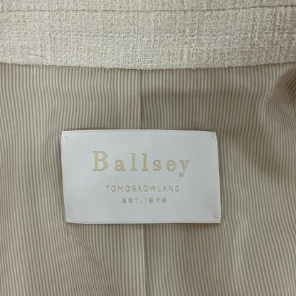 BALLSEY Ballsey 白色竹节纱双排扣粗花呢夹克 夹克