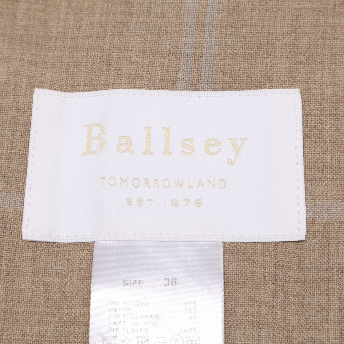 BALLSEY 【Excellent condition】11-07-24-07233 Plain Double-Faced Faux Fur Pocket Long Gilet/Vest