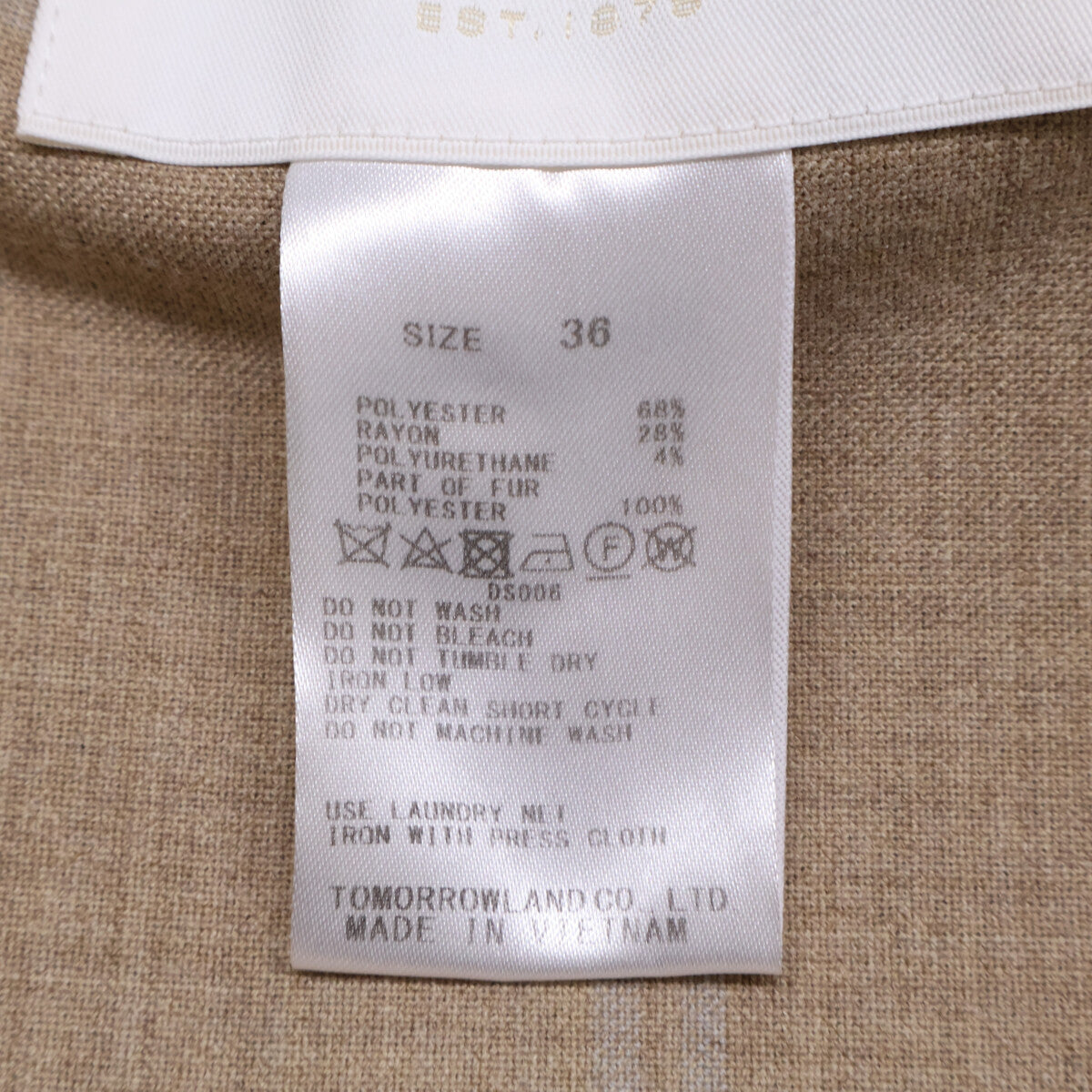 BALLSEY 【Excellent condition】11-07-24-07233 Plain Double-Faced Faux Fur Pocket Long Gilet/Vest