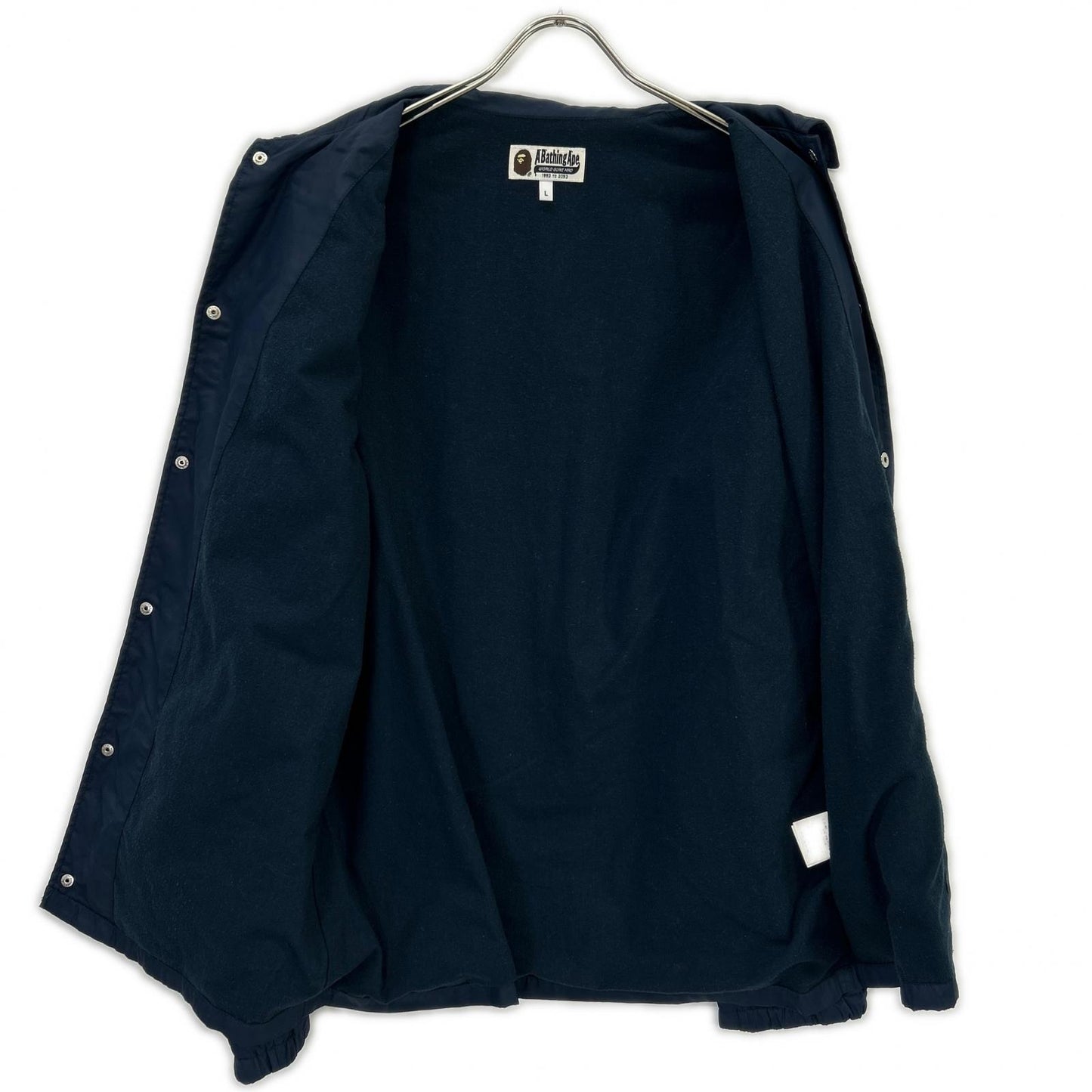 A BATHING APE 001GDD201001X Navy Nylon Coach Jacket