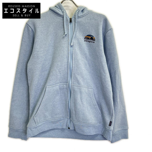 patagonia パタゴニア 39676SP23 ライトブルー バックプリント ジップパーカ トップス