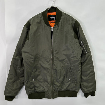 stussy Khaki MA-1 Flight Jacket Jacket