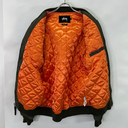 stussy Khaki MA-1 Flight Jacket Jacket