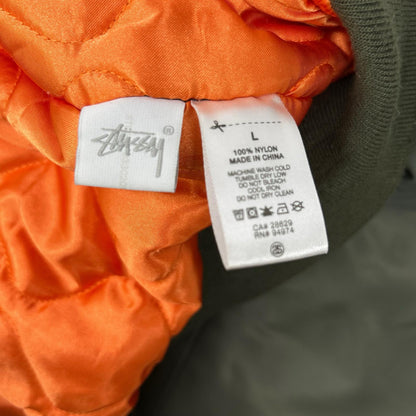 STUSSY Khaki MA-1 Flight Jacket