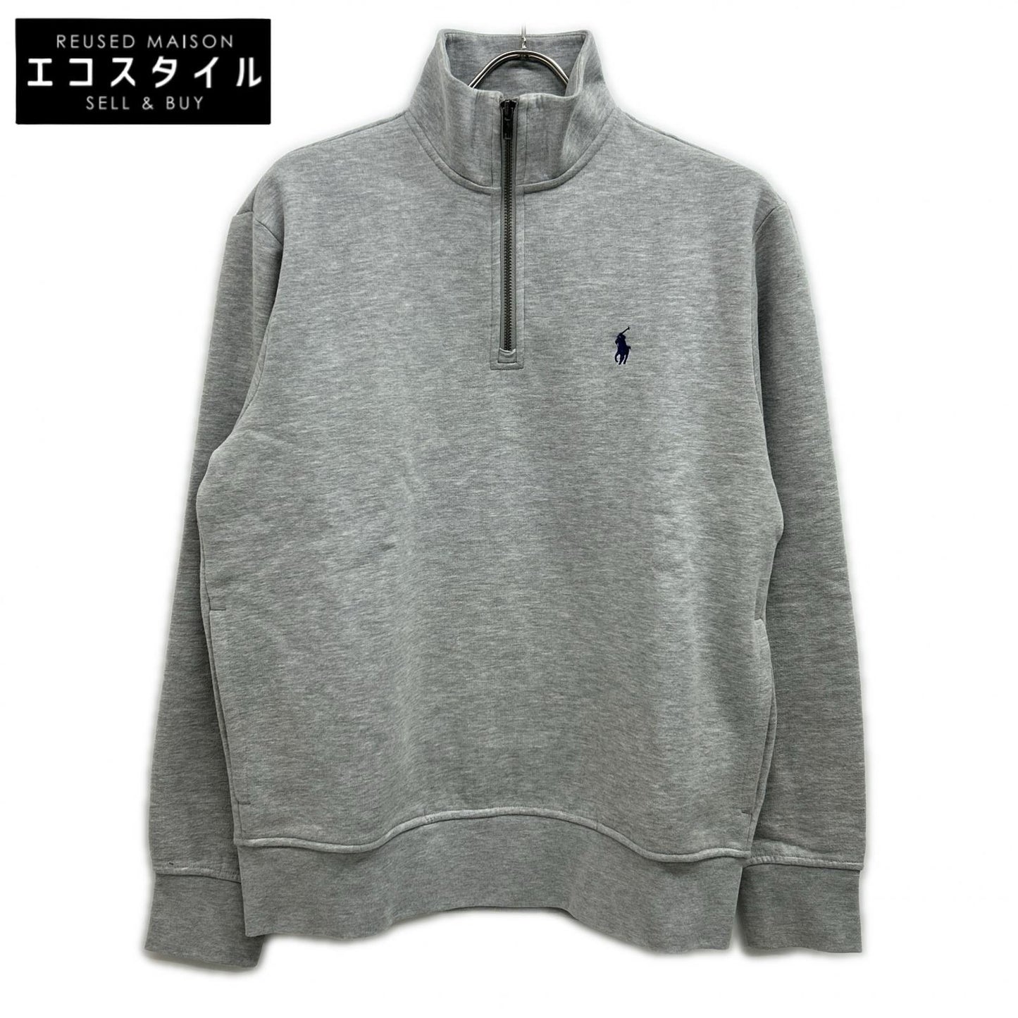 POLO RALPH LAUREN ポロ ラルフローレン 23年 グレー ハーフジップ フリース スウェットシャツ トップス