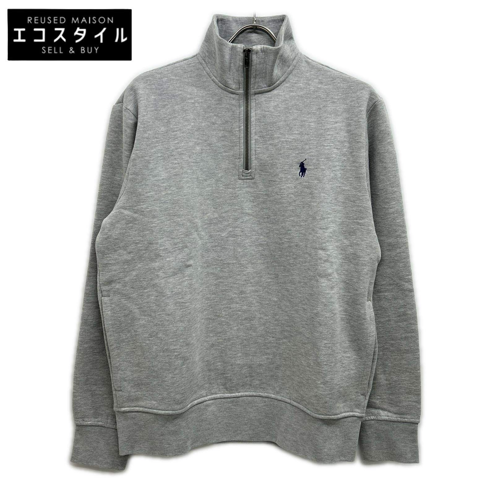 POLO RALPH LAUREN ポロ ラルフローレン 23年 グレー ハーフジップ フリース スウェットシャツ トップス