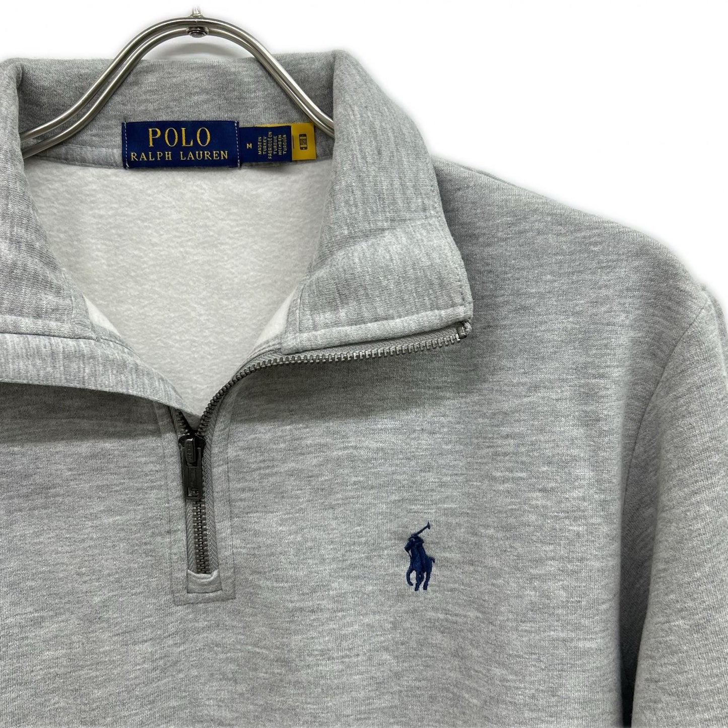 POLO RALPH LAUREN ポロ ラルフローレン 23年 グレー ハーフジップ フリース スウェットシャツ トップス