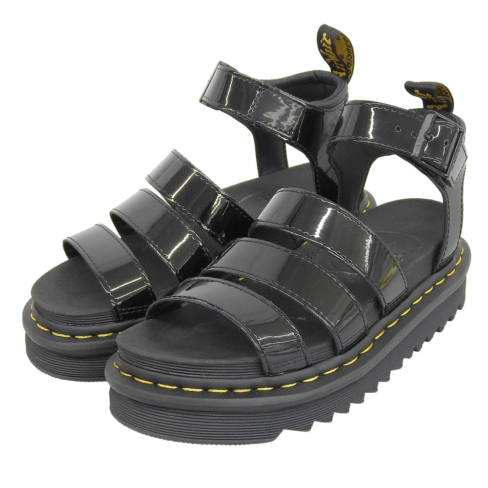 Dr.Martens 马丁靴 绑带凉鞋 女士 黑色 37 UK4 24192001 鞋子