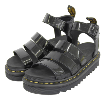 Dr.Martens 马丁靴 绑带凉鞋 女士 黑色 37 UK4 24192001 鞋子