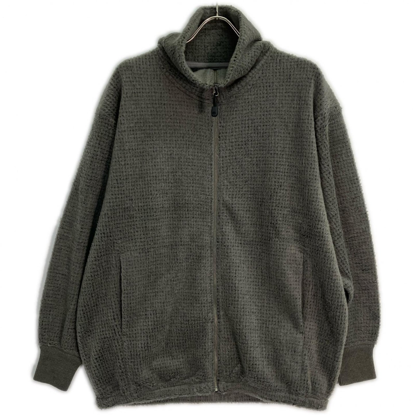 THE NORTH FACE PURPLE LABEL N25FA053 Gray Wool Fleece Zip-Up Sweater Tops