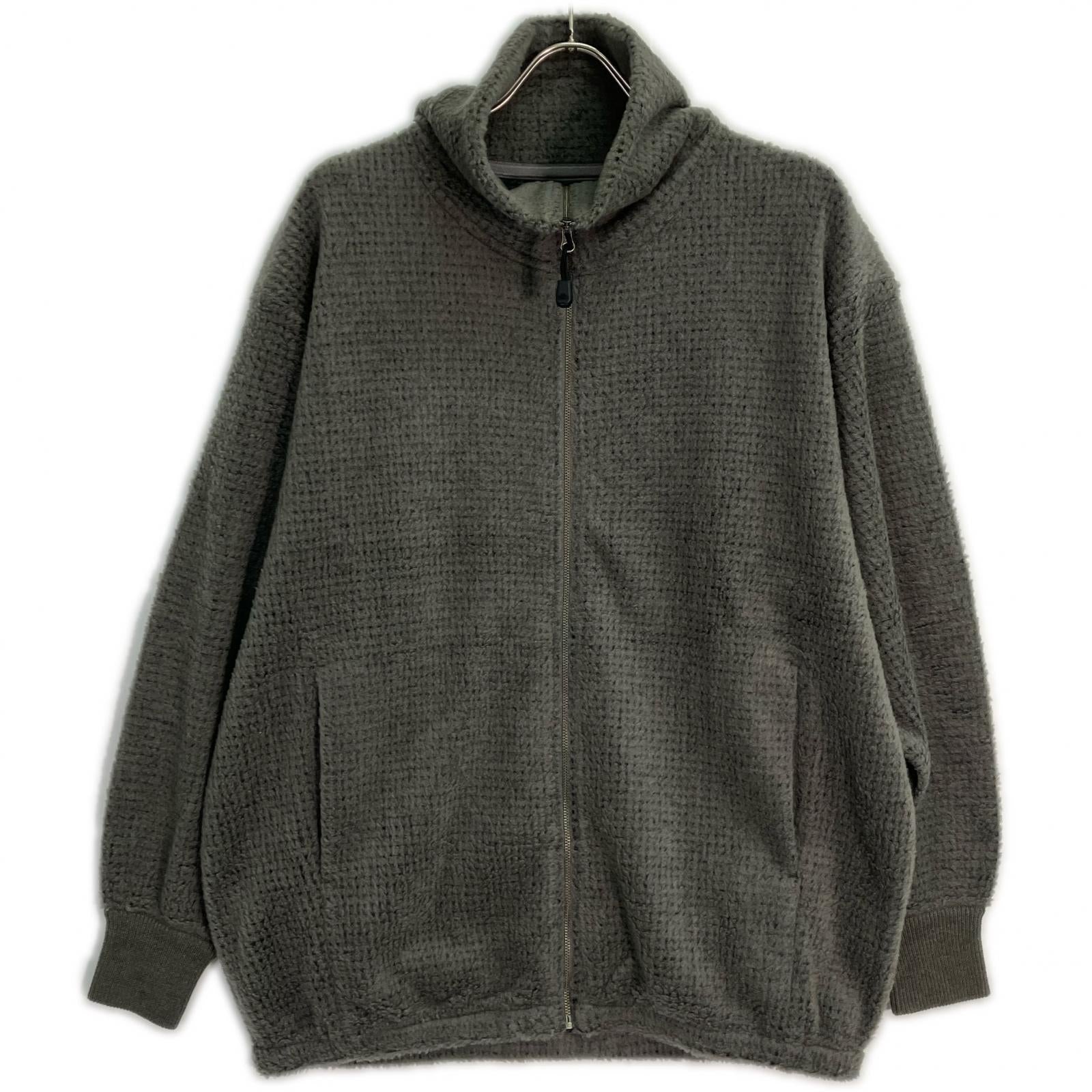 THE NORTH FACE PURPLE LABEL N25FA053 Gray Wool Fleece Zip-Up Sweater Tops