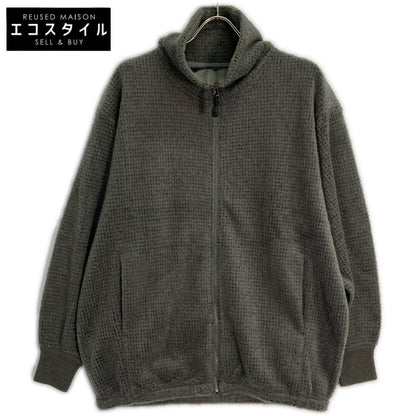 THE NORTH FACE PURPLE LABEL N25FA053 Gray Wool Fleece Zip-Up Sweater Tops