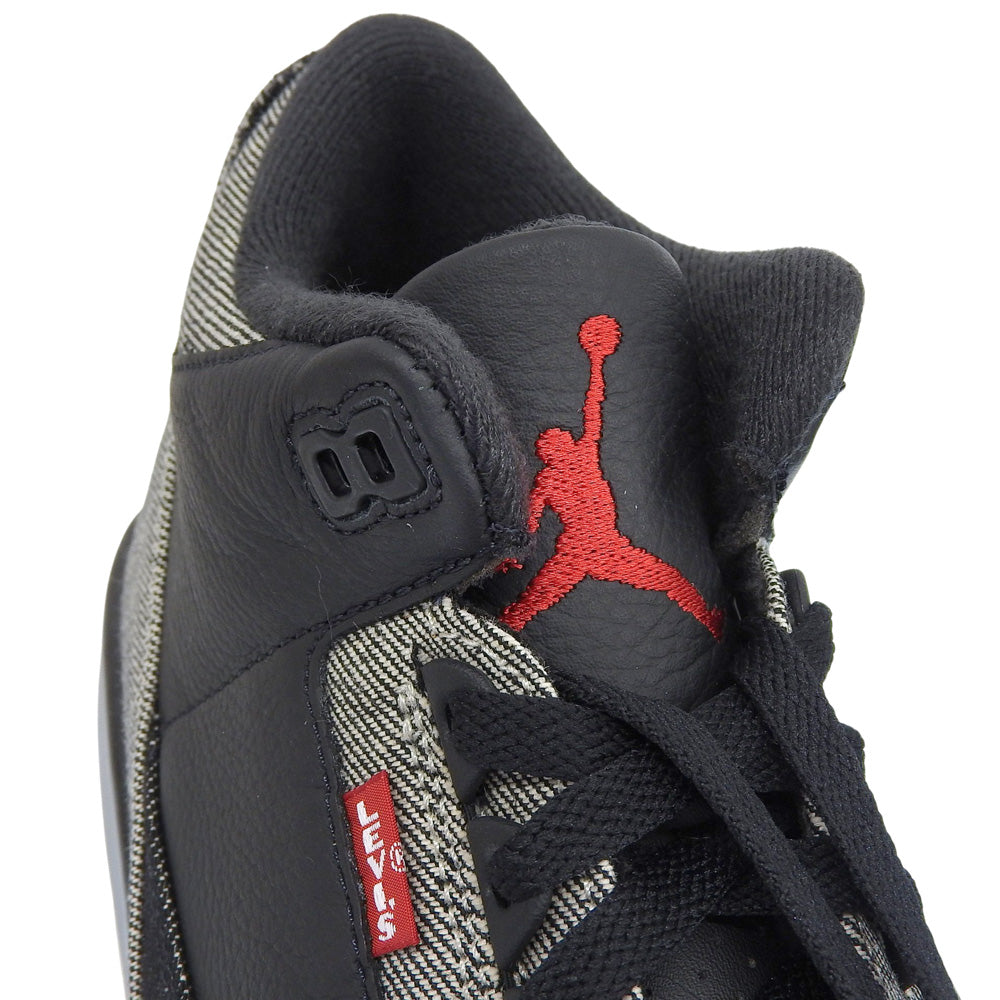 NIKE Unused Air Jordan 3 Denim Shoes Men's Black Gym Red 27.5cm IR0914-400 Shoes