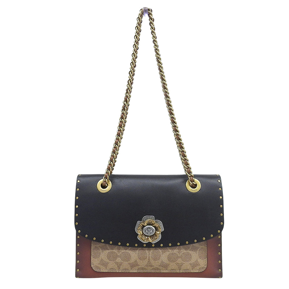 COACH コーチ チェーン ショルダーバッグ レディース ブラウン ブラック マルチカラー 29416 ショルダーバッグ