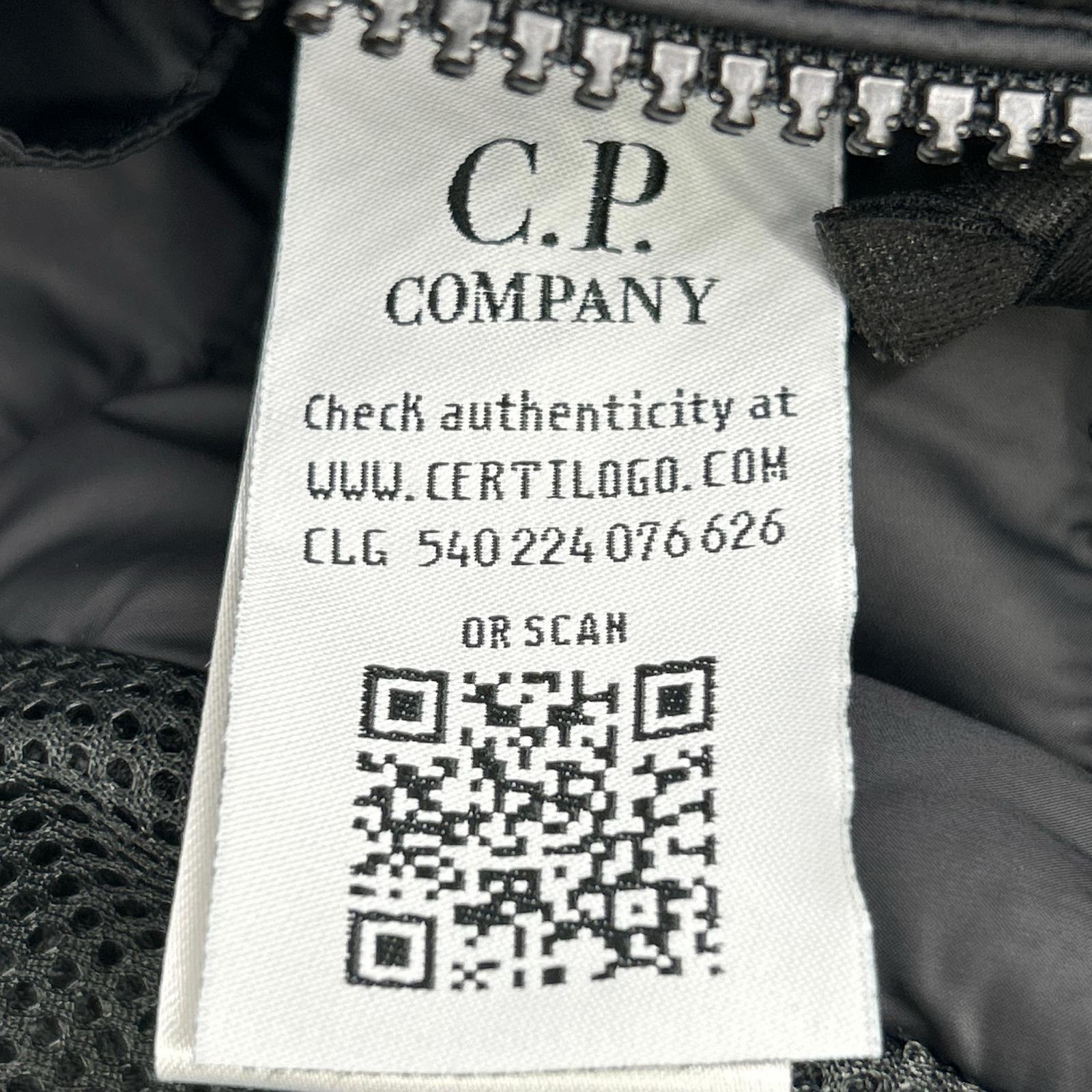 C.P.COMPANY C.P. Company 07CMOW018A Black Nylon Jacket Jacket 46