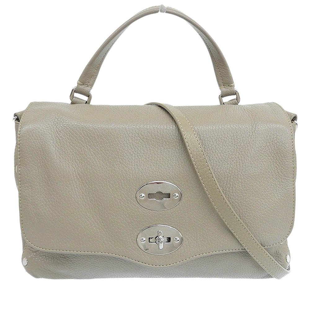 ZANELLATO ザネラート ポスティーナS レザー 2WAY ショルダーバッグ ハンドバッグ レディース グレージュ 38230835 ハンドバッグ