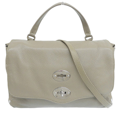 ZANELLATO ザネラート ポスティーナS レザー 2WAY ショルダーバッグ ハンドバッグ レディース グレージュ 38230835 ハンドバッグ