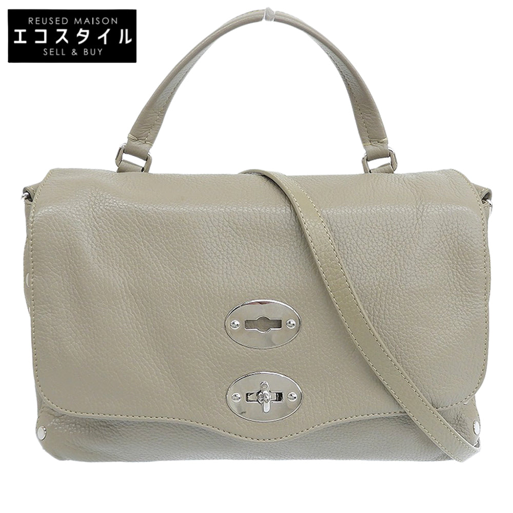 ZANELLATO ザネラート ポスティーナS レザー 2WAY ショルダーバッグ ハンドバッグ レディース グレージュ 38230835 ハンドバッグ