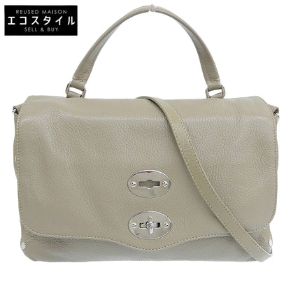 ZANELLATO ザネラート ポスティーナS レザー 2WAY ショルダーバッグ ハンドバッグ レディース グレージュ 38230835 ハンドバッグ