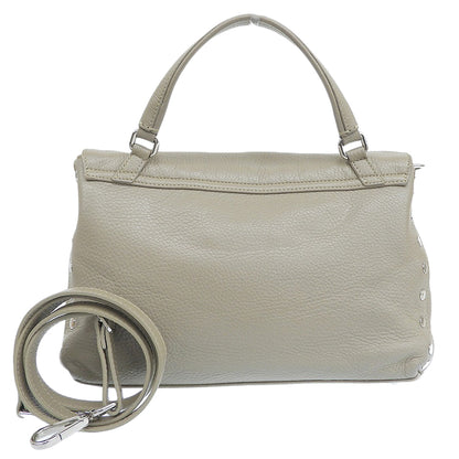 ZANELLATO ザネラート ポスティーナS レザー 2WAY ショルダーバッグ ハンドバッグ レディース グレージュ 38230835 ハンドバッグ