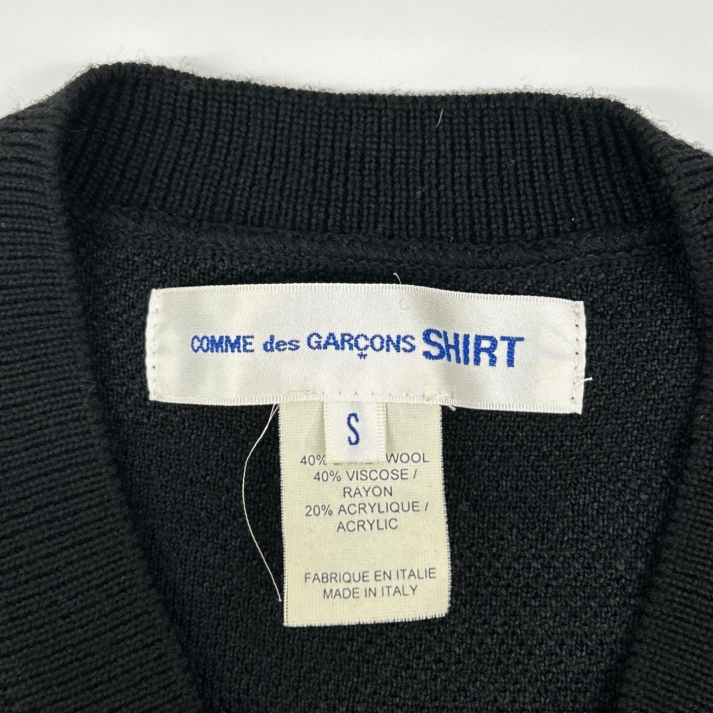 COMMEdesGARCONS SHIRT コムデギャルソンシャツ ブラック ウール カモフラ ベスト ベスト