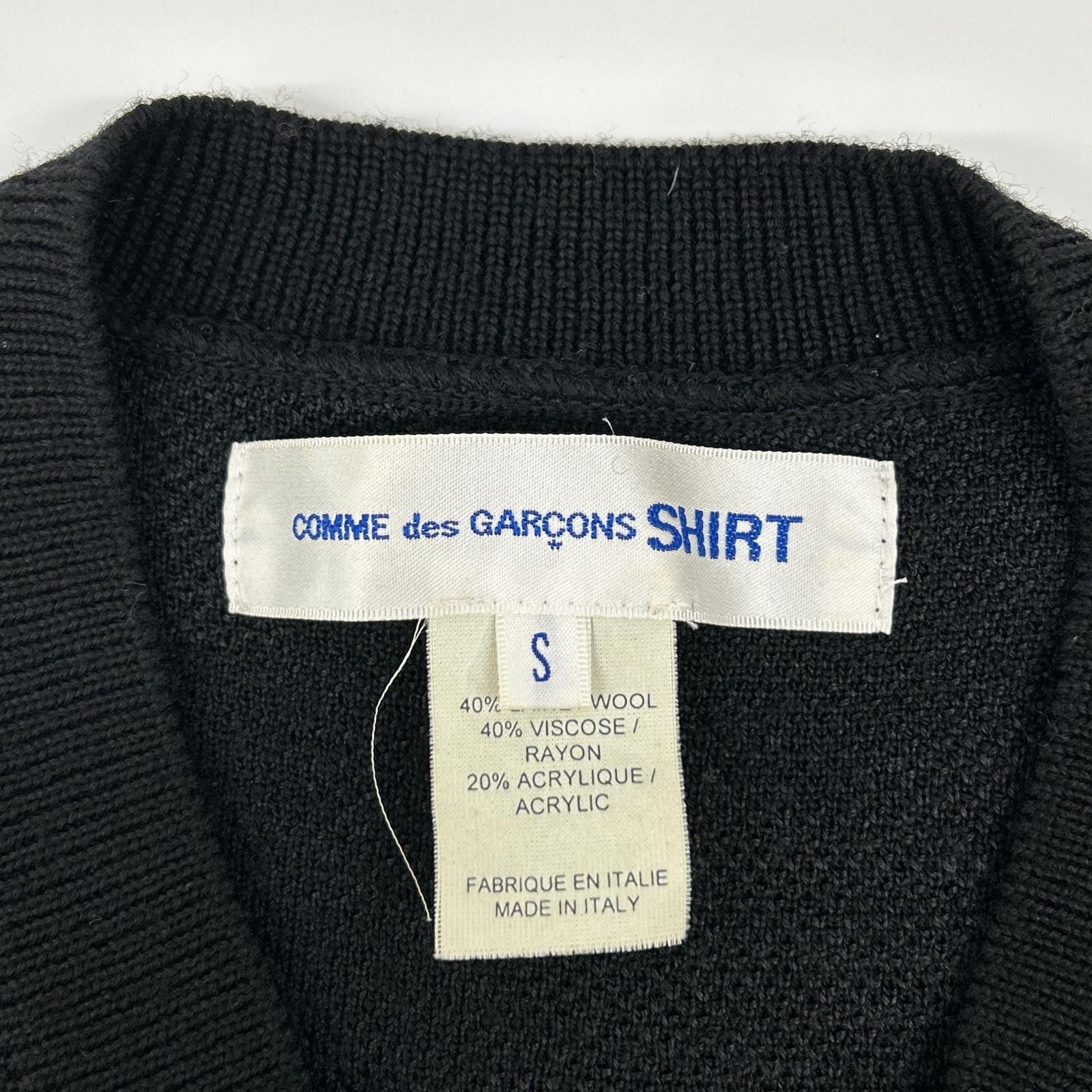 COMMEdesGARCONS SHIRT コムデギャルソンシャツ ブラック ウール カモフラ ベスト ベスト