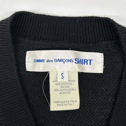 COMMEdesGARCONS SHIRT コムデギャルソンシャツ ブラック ウール カモフラ ベスト ベスト
