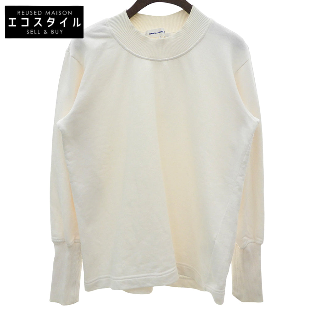 COMMEdesGARCONS SHIRT コムデギャルソンシャツ コットン モックネック L/S プルオーバー トップス メンズ 白 ホワイト S W25118 トップス