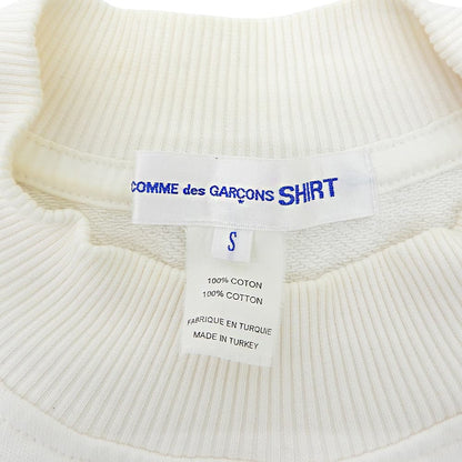COMMEdesGARCONS SHIRT コムデギャルソンシャツ コットン モックネック L/S プルオーバー トップス メンズ 白 ホワイト S W25118 トップス