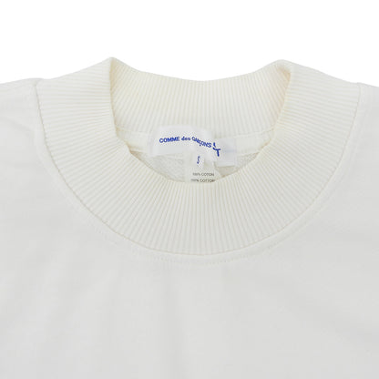 COMMEdesGARCONS SHIRT コムデギャルソンシャツ コットン モックネック L/S プルオーバー トップス メンズ 白 ホワイト S W25118 トップス