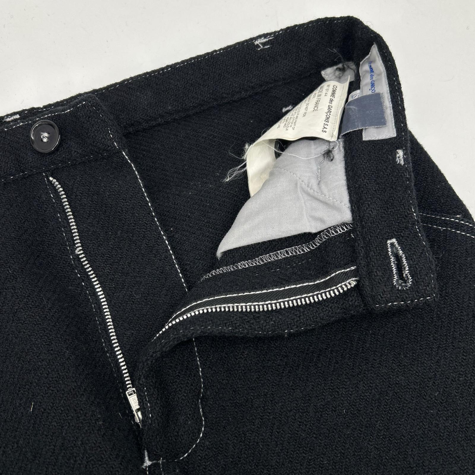 COMME des GARCONS SHIRT W19144 Black Tapered Pants Bottoms