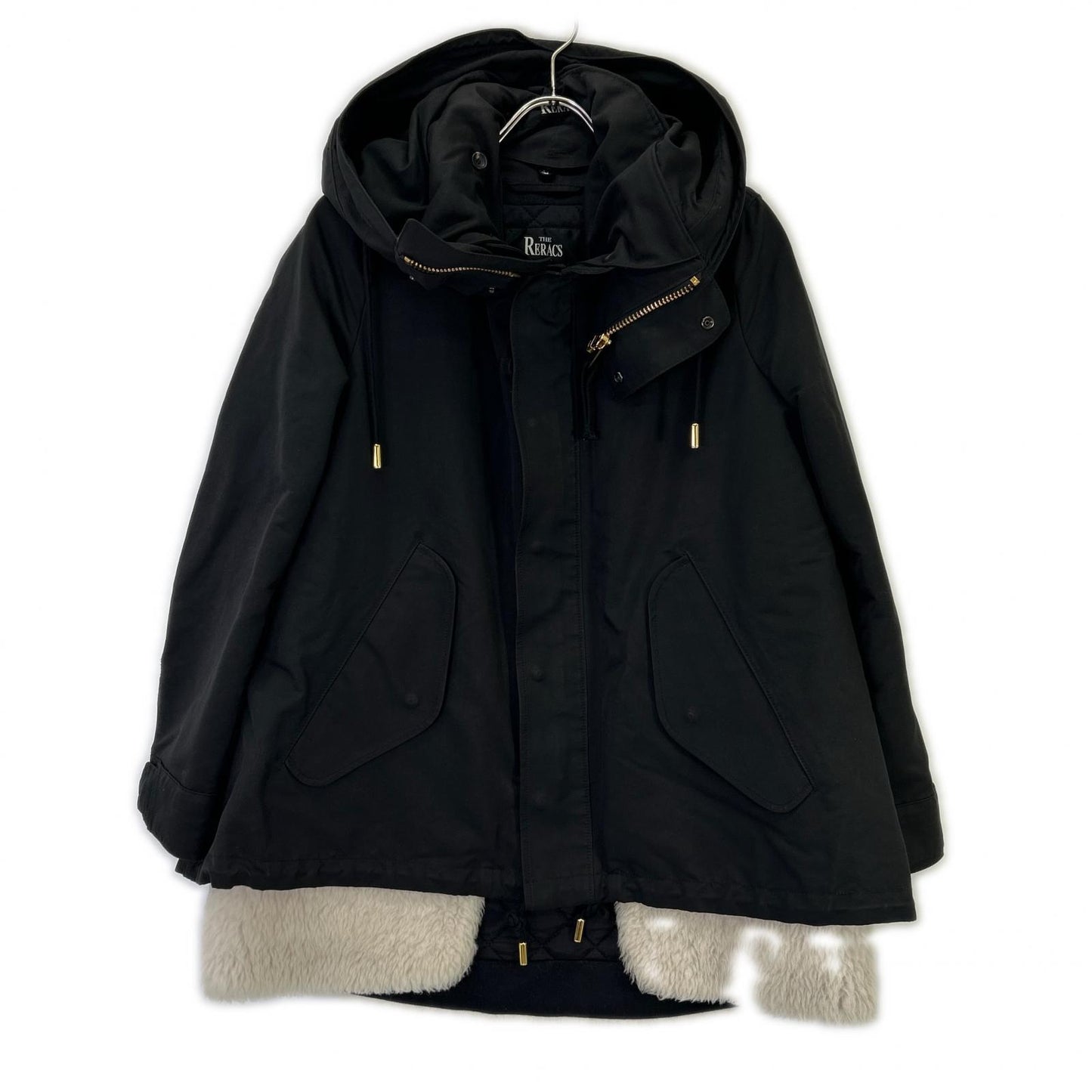 THE RERACS The Reracs 19FW-RECT-210L-LINER-J 黑色 带羊羔绒内衬 派克大衣 大衣 36