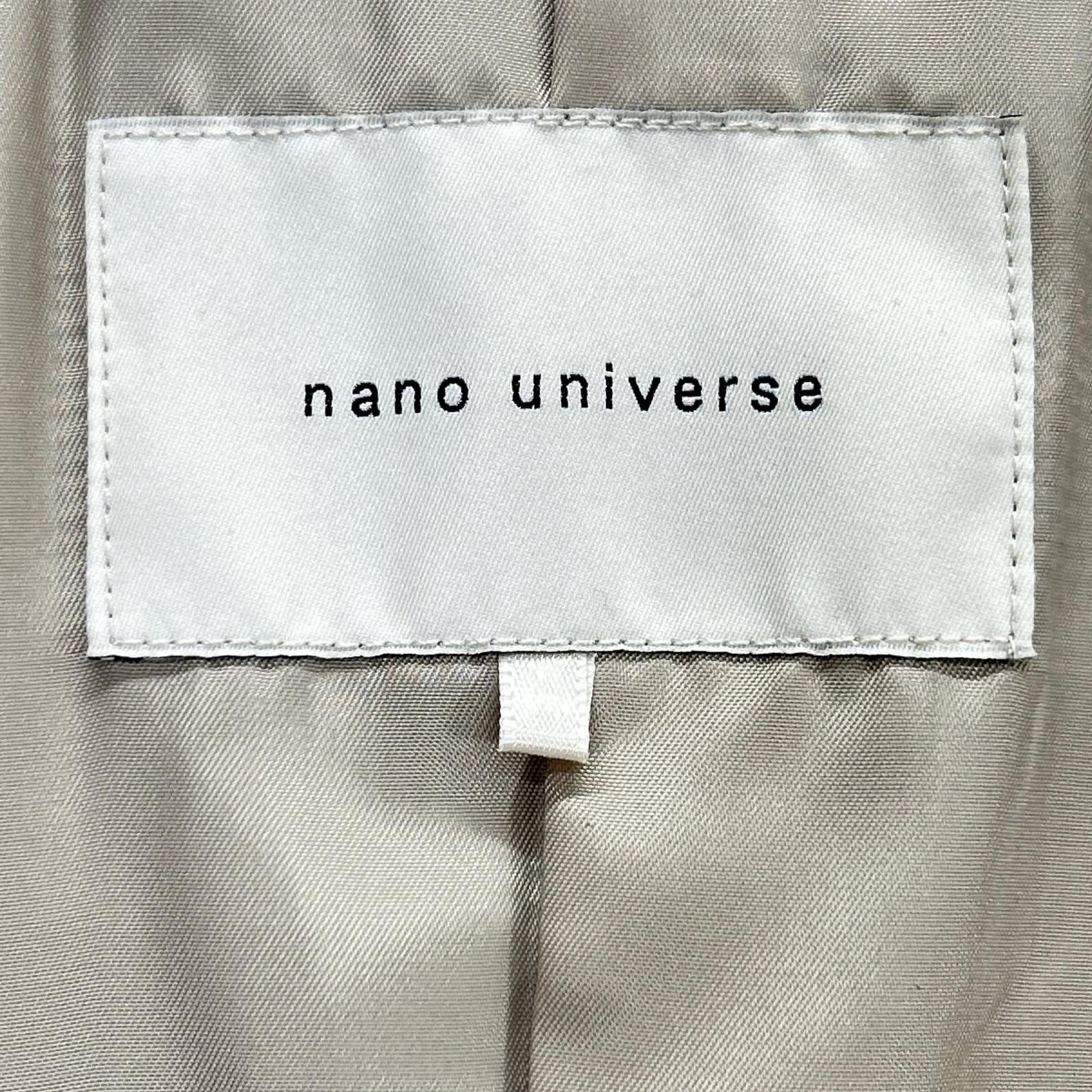 nano universe ナノユニバース 24年 ﾍﾞｰｼﾞｭ ｼｬｷﾞｰ ｼﾞｬｹｯﾄ ジャケット S