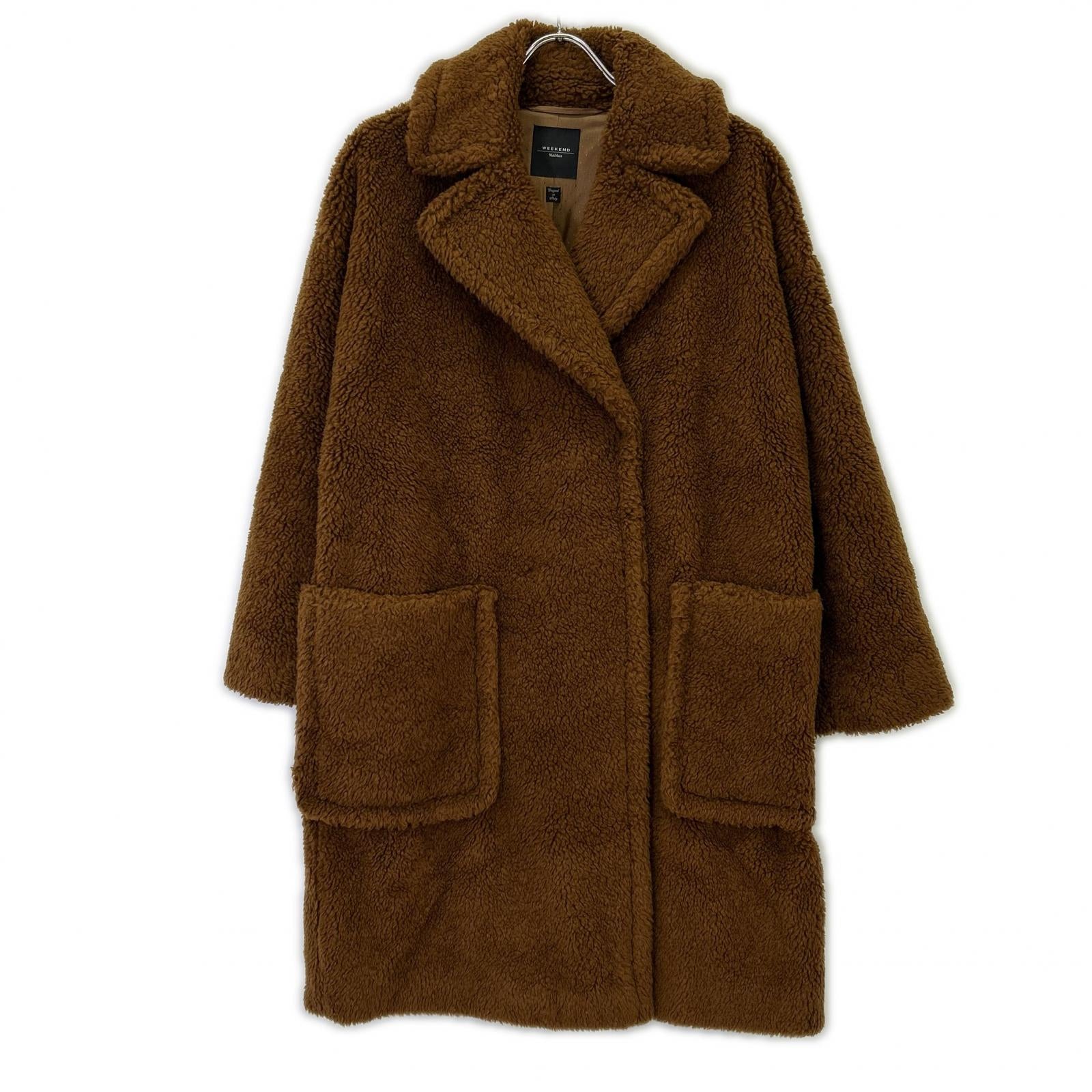 Max Mara WEEKEND 马克斯·马克斯拉周末 508607836 棕色 泰迪熊大衣 外套 40