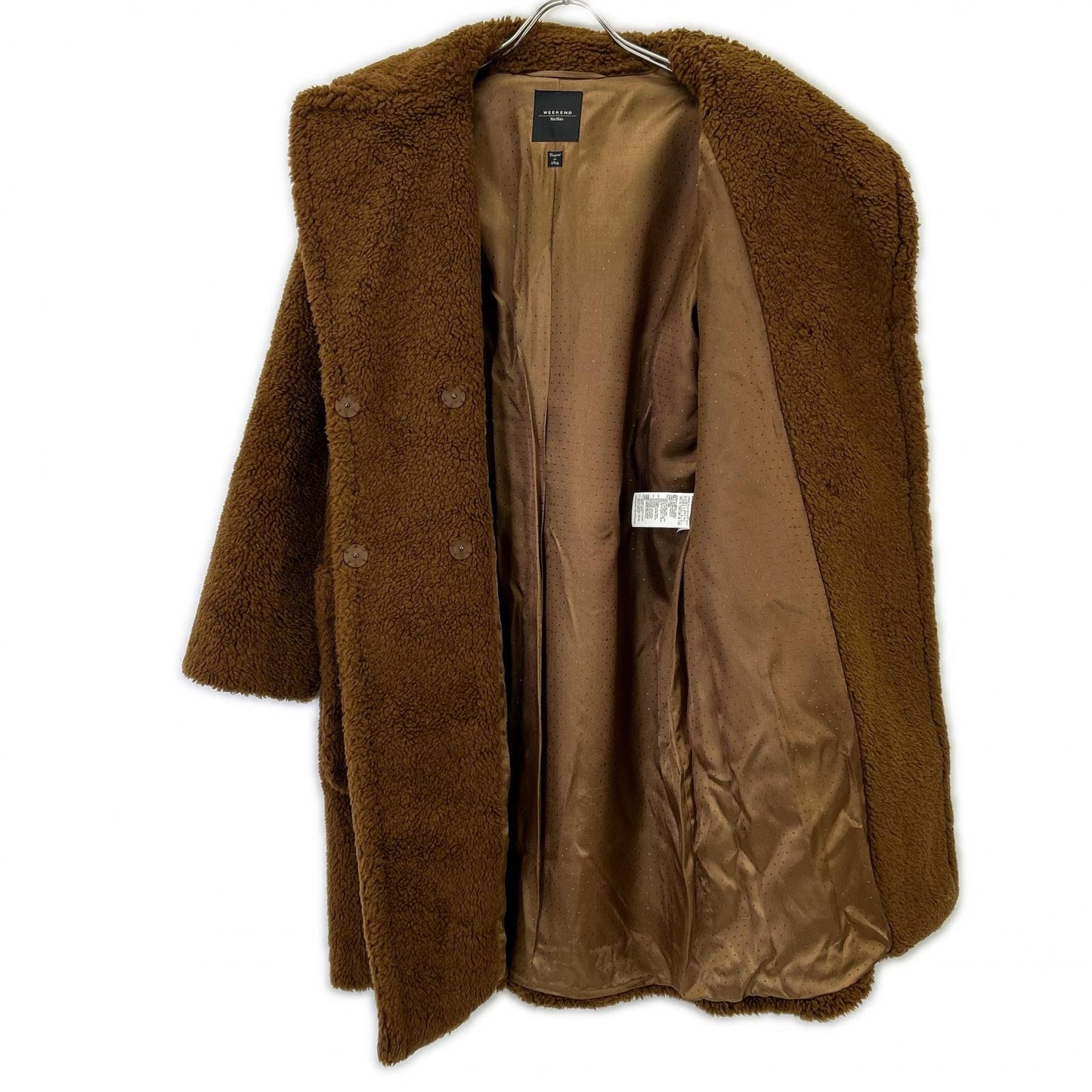 Max Mara WEEKEND 马克斯·马克斯拉周末 508607836 棕色 泰迪熊大衣 外套 40