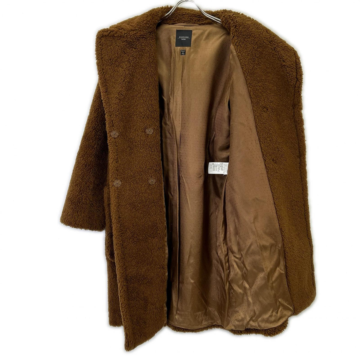 Max Mara WEEKEND 马克斯·马克斯拉周末 508607836 棕色 泰迪熊大衣 外套 40