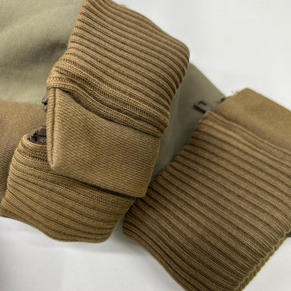 DIESEL Khaki Paneled Design Hooded Jacket L