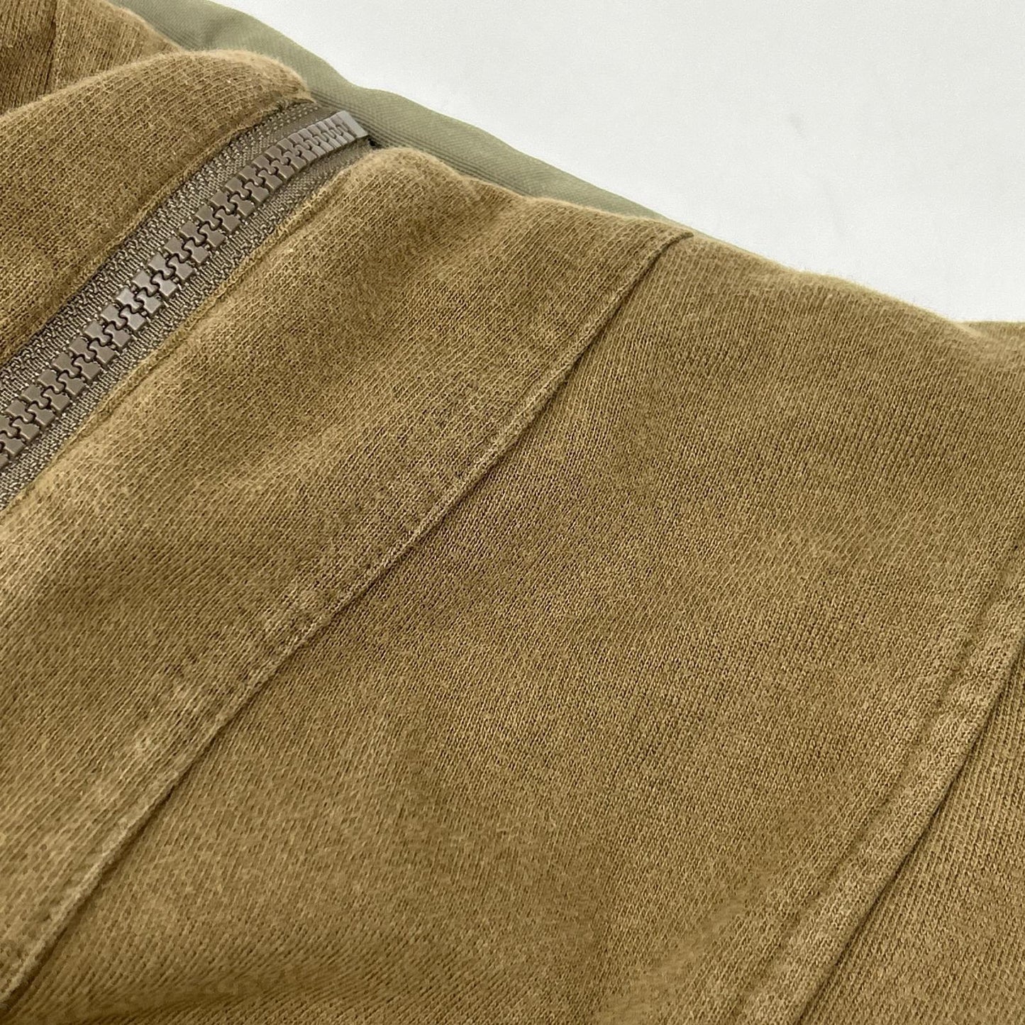 DIESEL Khaki Paneled Design Hooded Jacket L