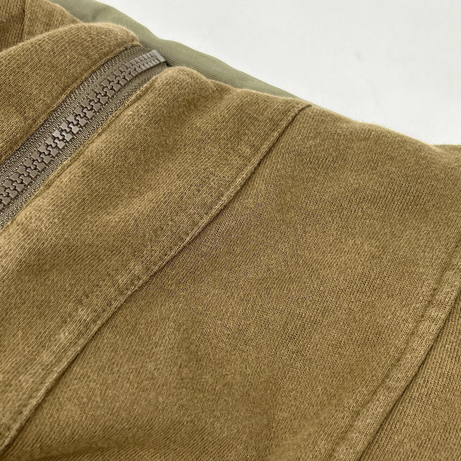 DIESEL Khaki Paneled Design Hooded Jacket L
