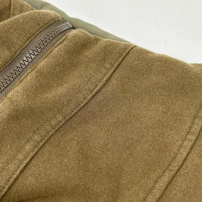 DIESEL Khaki Paneled Design Hooded Jacket L