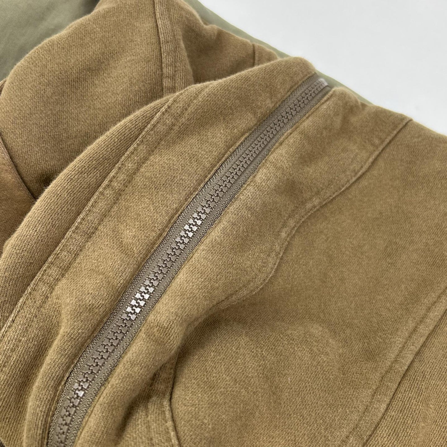 DIESEL Khaki Paneled Design Hooded Jacket L