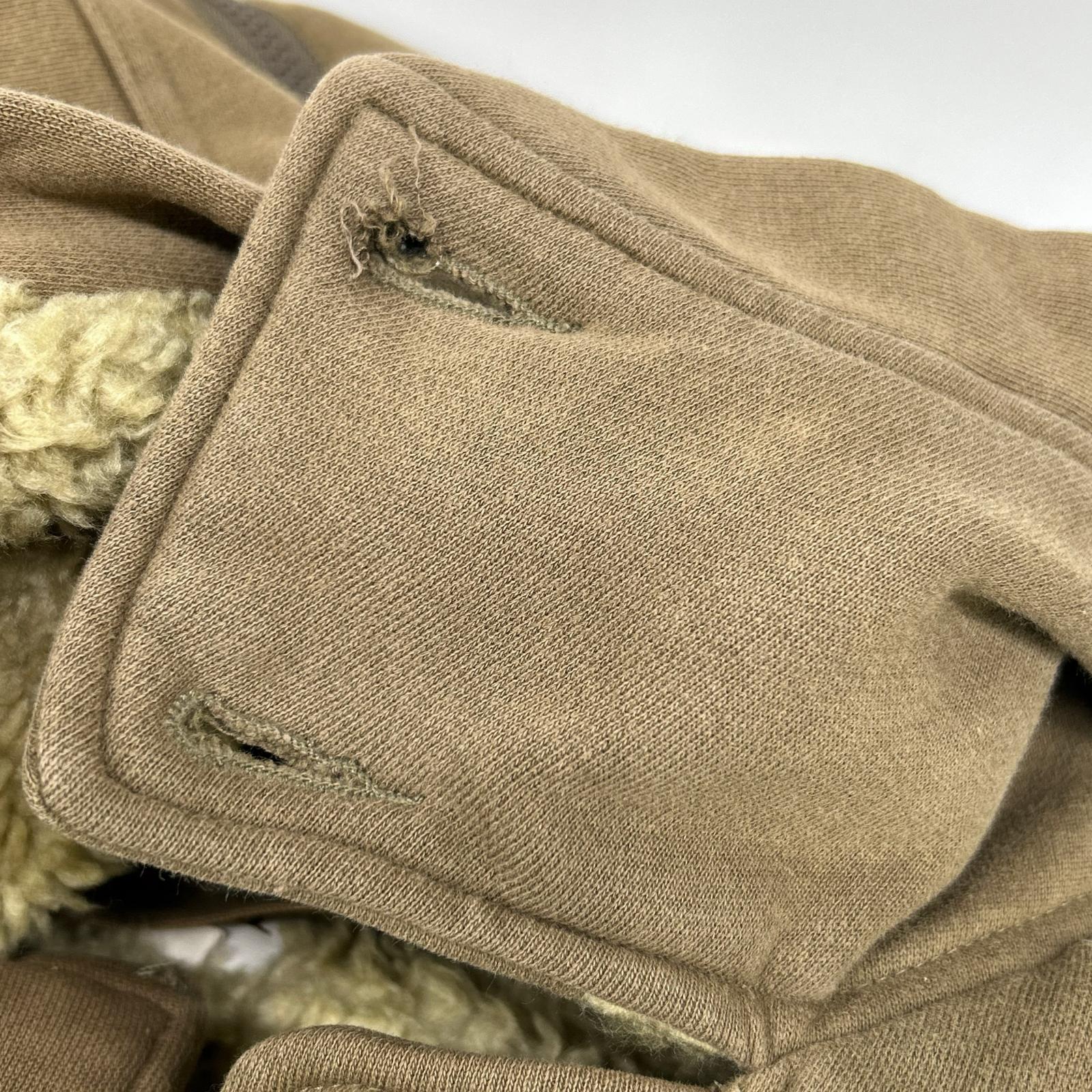 DIESEL Khaki Paneled Design Hooded Jacket L