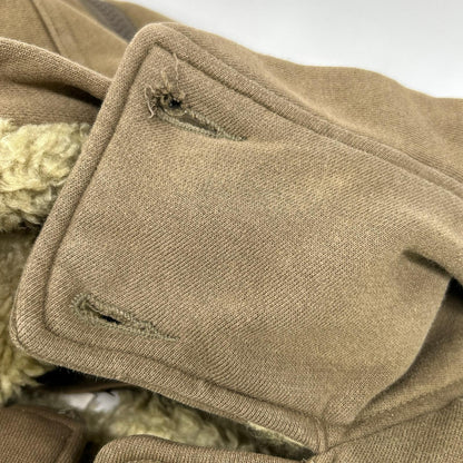DIESEL Khaki Paneled Design Hooded Jacket L