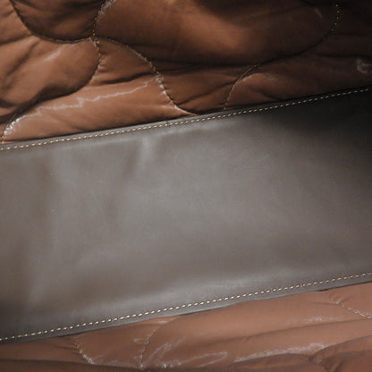 GIANNICHIARINI ジャンニキアリーニ 美品 マルチェッラ ニット トートバッグ レディース ホワイト×ブラウン トートバッグ M