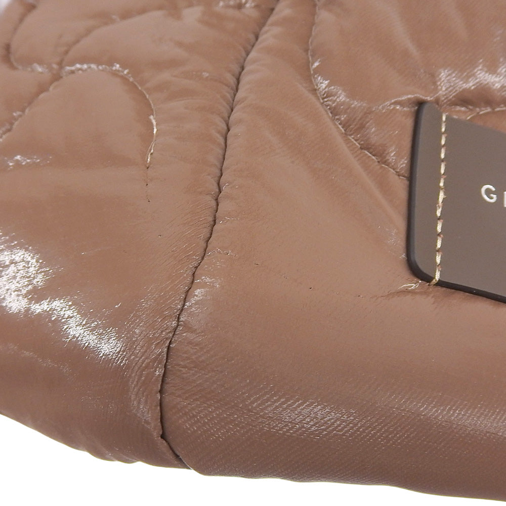 GIANNICHIARINI ジャンニキアリーニ 美品 マルチェッラ ニット トートバッグ レディース ホワイト×ブラウン トートバッグ M